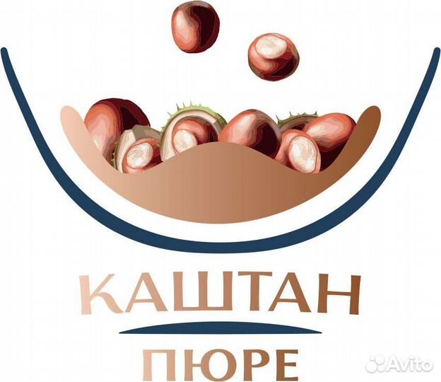 Замороженное пюре Каштан 1кг
