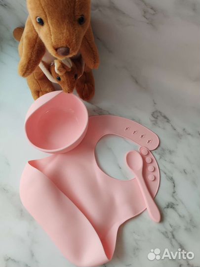 Набор детской силиконовой посуды