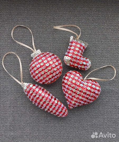 Ёлочные украшения ручной работы. Цена разная