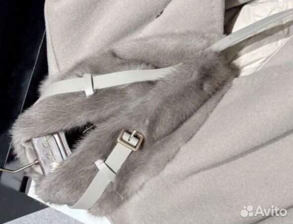 Loro Piana: пальто из кашемира с мехом FAL4712