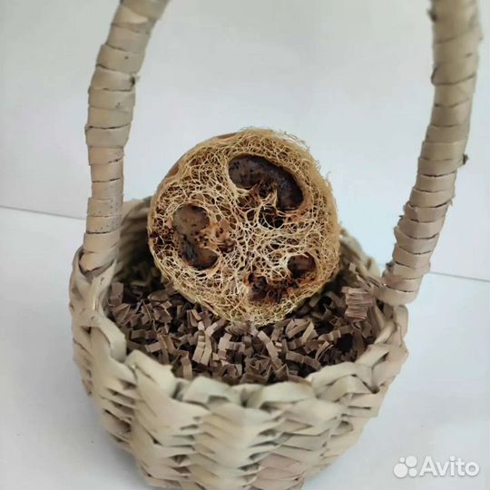 Мыло с натуральным молотым кофе и с люфой