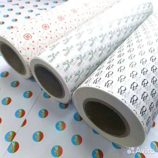 Печать упаковочной бумаги с логотипом. Заказать