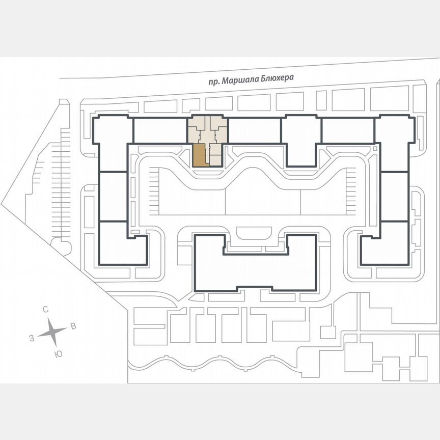 3-к. квартира, 77,5 м², 5/17 эт.