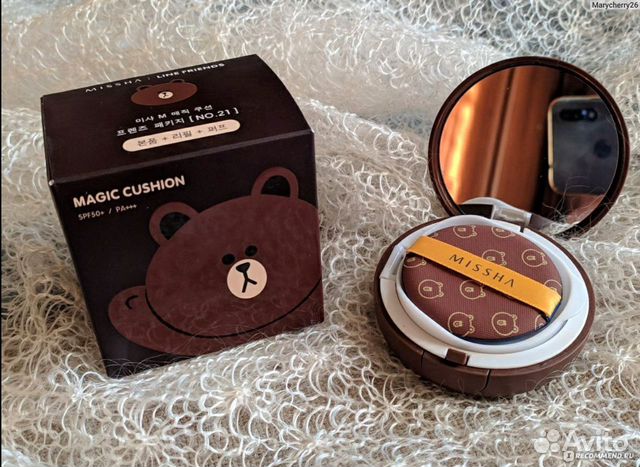 Кушон Медведь missha Magic Cushion SPF50+/PA+++