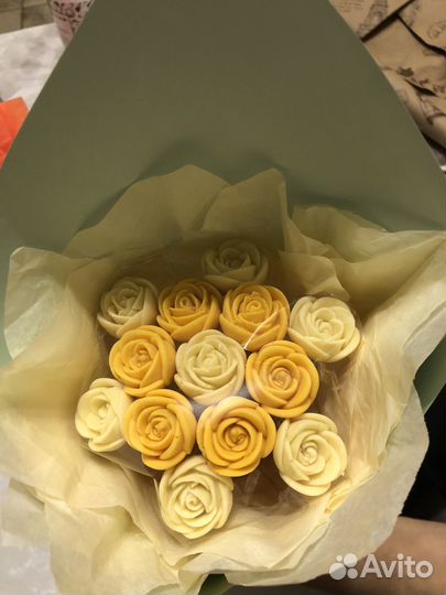 Букеты из шоколадных цветов