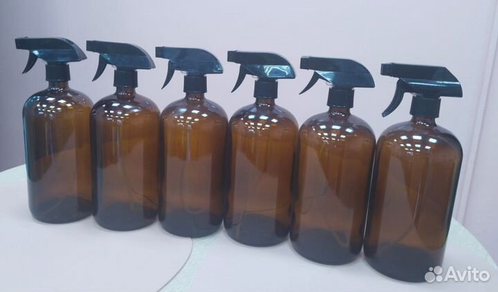 Бутылка распылитель стекло 1000 мл, 1л, флакон