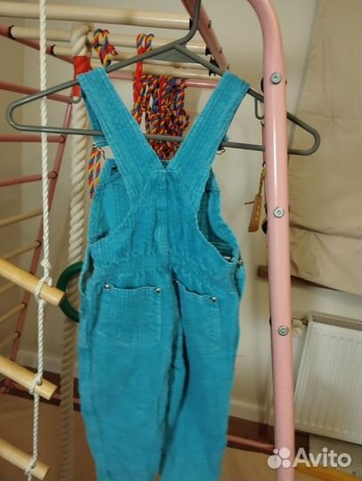 Вельветовый полукомбинезон 80 86