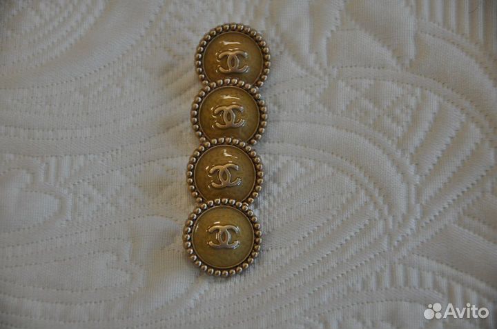 Пуговицы Chanel 18 мм - цвет бежевый