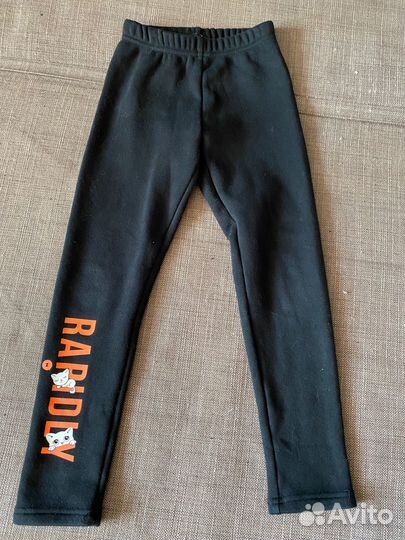 Лосины для девочки утепленные 116-128