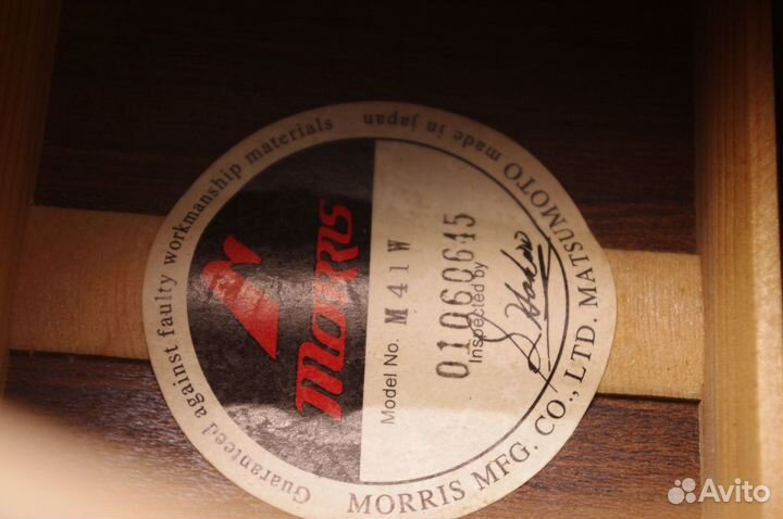 Акустическая гитара Morris M-41W. Japan