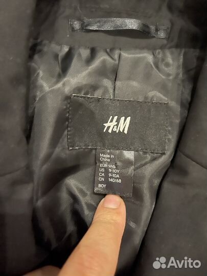 Пиджак школьный н&м