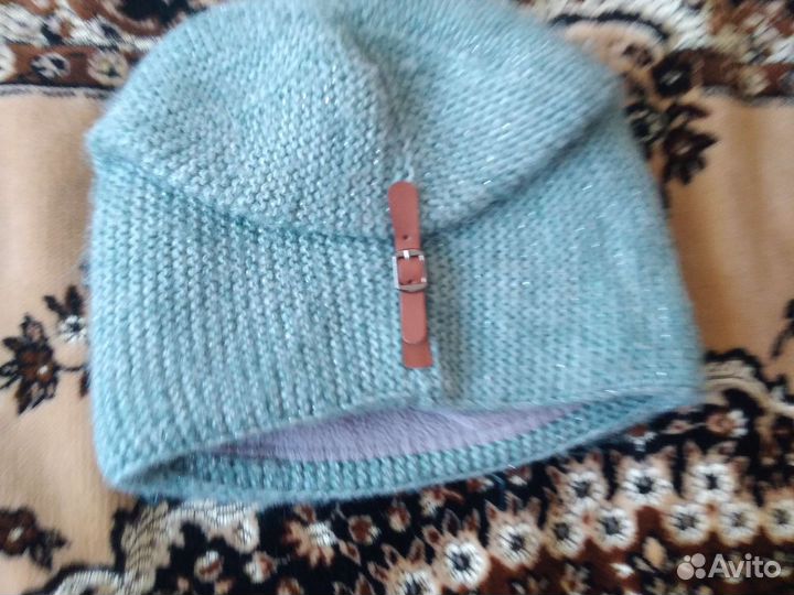 Шапка и шарф женский