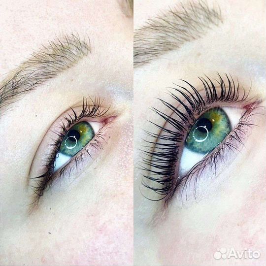 Ламинирование + ботокс ресниц и бровей