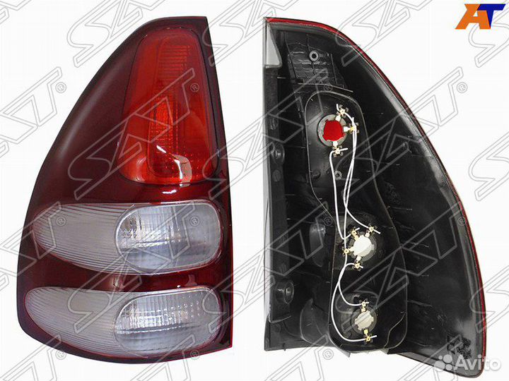 Фонарь задний toyota land cruiser prado