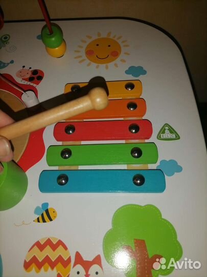 ELC Игровой развивающий центр Деревянный, бизиборд