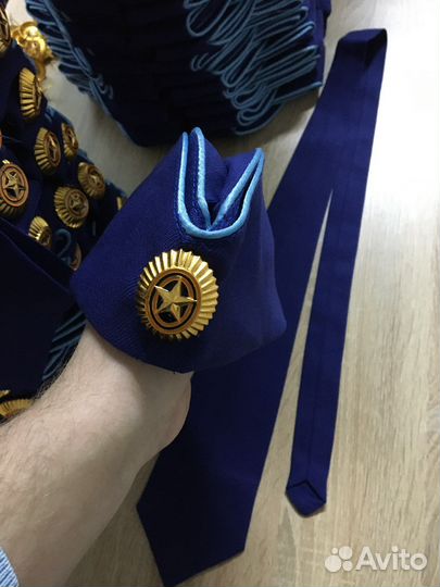 Пилотка Летчика - Синяя - ввс - Галстук