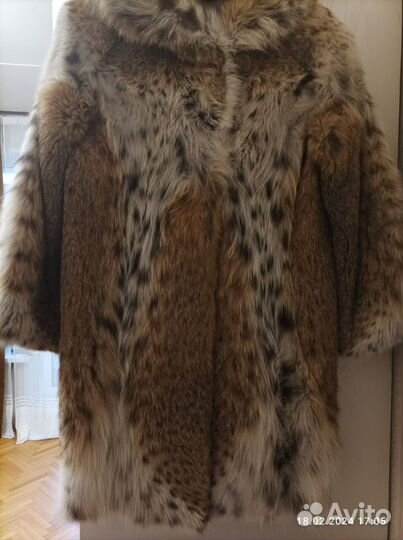 Шуба из меха рыси