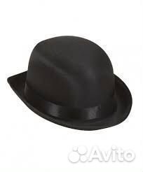 Котелок чёрный с сатиновой отделкой