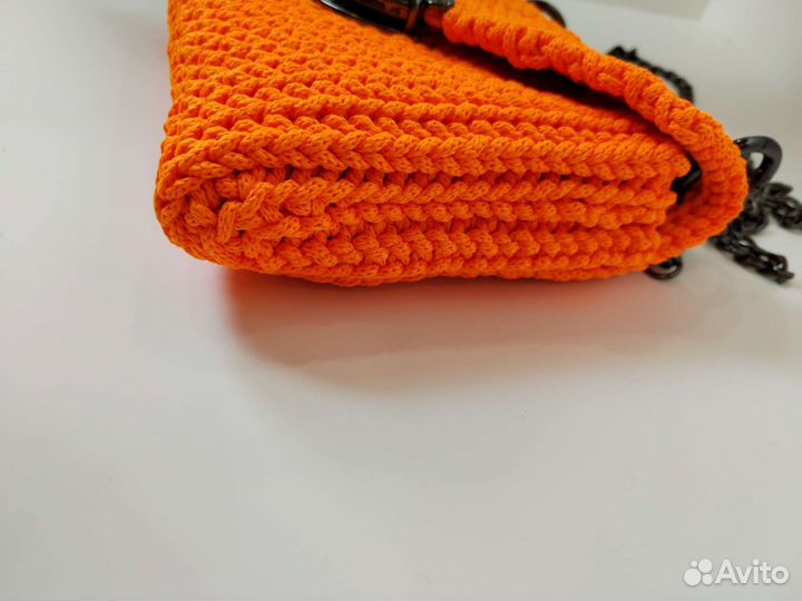 Сумка женская через плечо вязаная,ручная работа