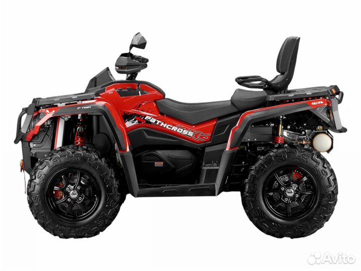 Квадроцикл Aodes (Аодес) ATV800 двухместный красный