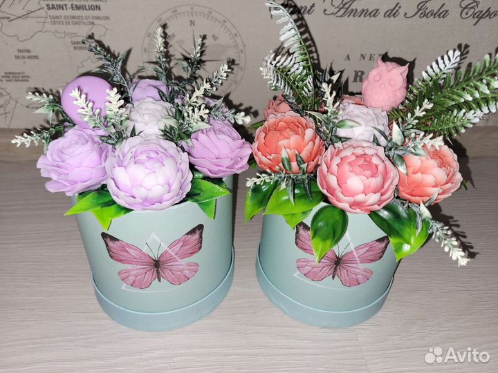 Букет цветов из мыла. Мыло ручной работы