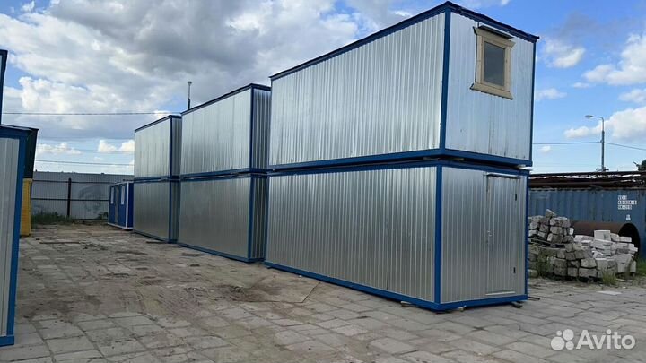 Блок контейнер утепленный в комплекте с электрикой