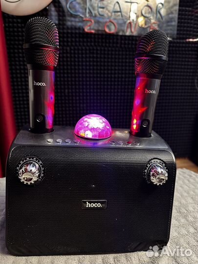 Колонка с караоке hoco