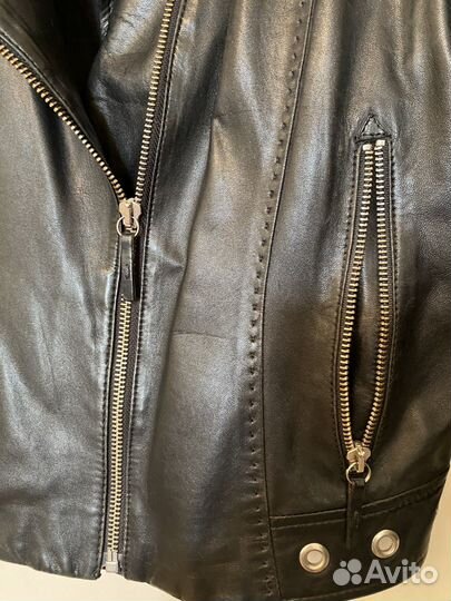 Кожаная куртка натуральная косуха 44-46
