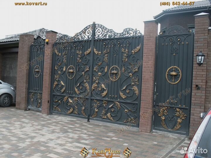 Pаказать кованые ворота в Москве