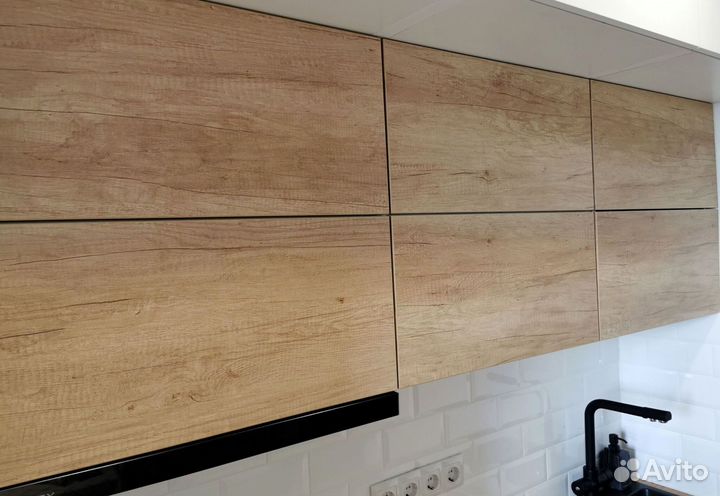 Прямая кухня с мдф фасадами