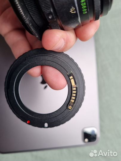 Canon (гелиос) 44-2 f2 + переходник с чипом