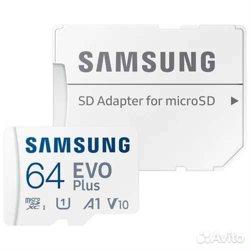 Карты памяти Samsung EVO Plus 64GB
