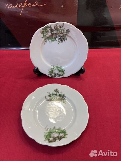 Тарелки старинный 2 шт