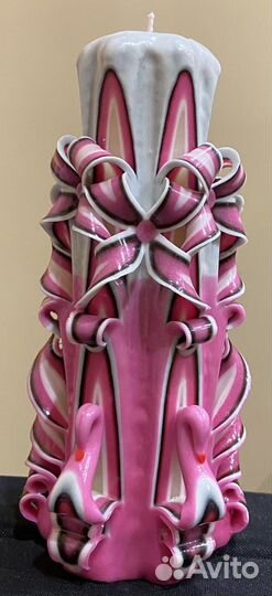 Резные свечи ручной работы