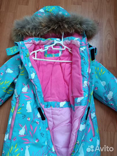 Зимний комбинезон для девочки 98 с мехом