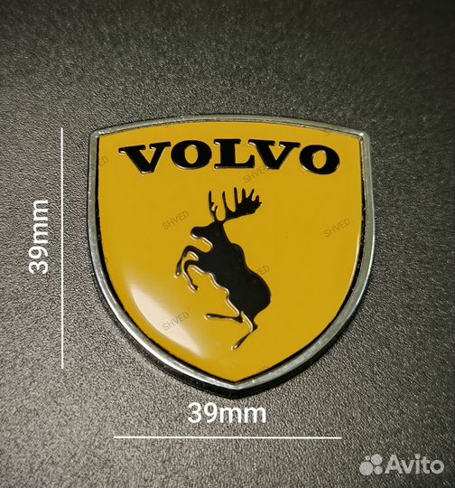 Наклейки декоративные volvo металлические комплект