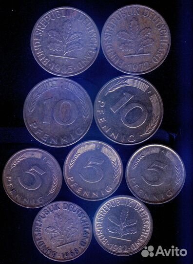 Монеты 1 deutsche mark