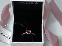 Кольцо Pandora Возвышенное красное сердце