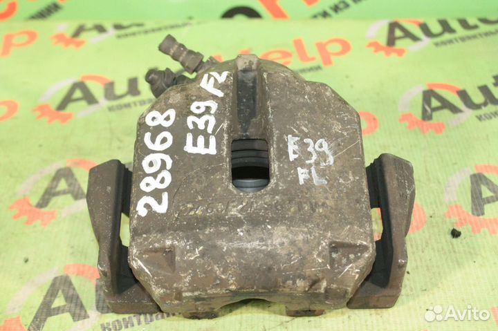 Суппорт тормозной BMW 5-series E39 передний левый