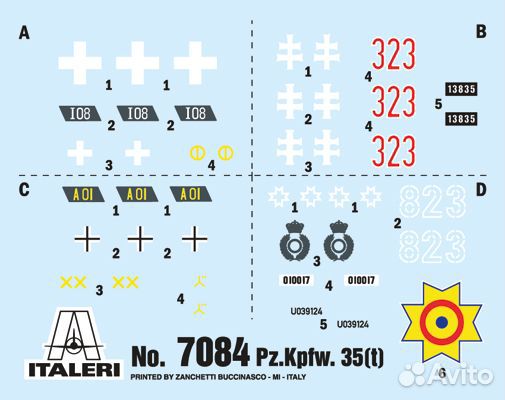 Сборная модель танка Italeri 7084ит