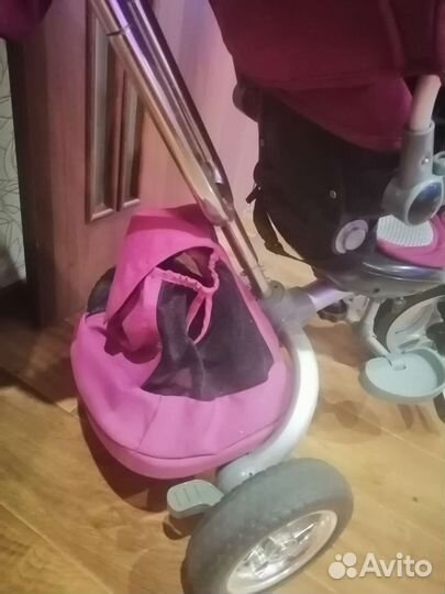 Велосипед с ручкой, санки