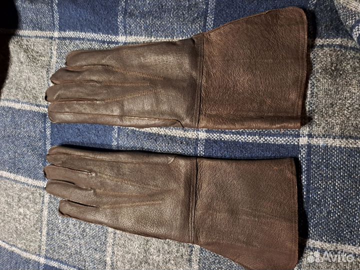 Перчатки кожаные утеплённые