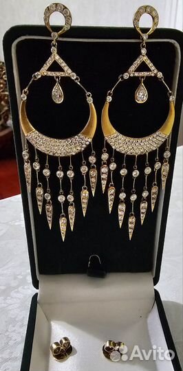 Золотые серьги