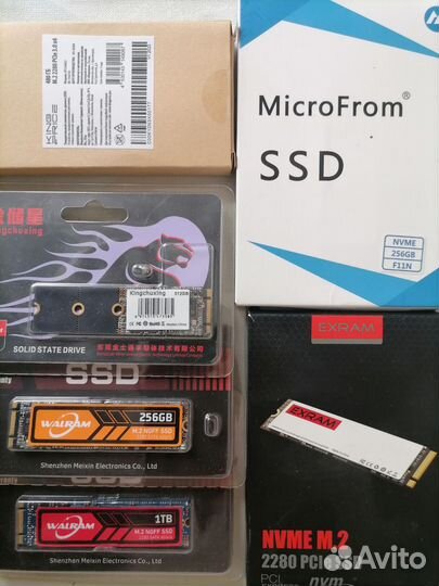 SSD M.2 SATA и nwme