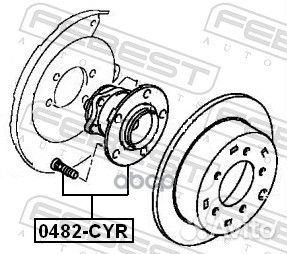 0482CYR к-кт подшипника ступ. зад Mitsubishi A