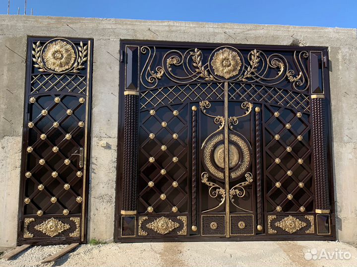 Красивые кованые ворота