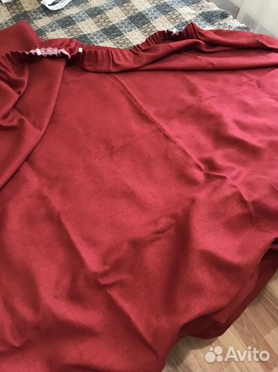 Шторы рогожка красные бордовые