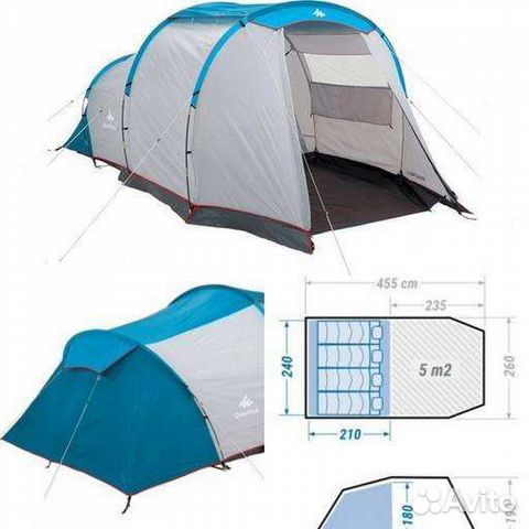 Палатка 4 местная arpenaz 4.1 Quechua купить в Санкт-Петербурге | Хобби ...