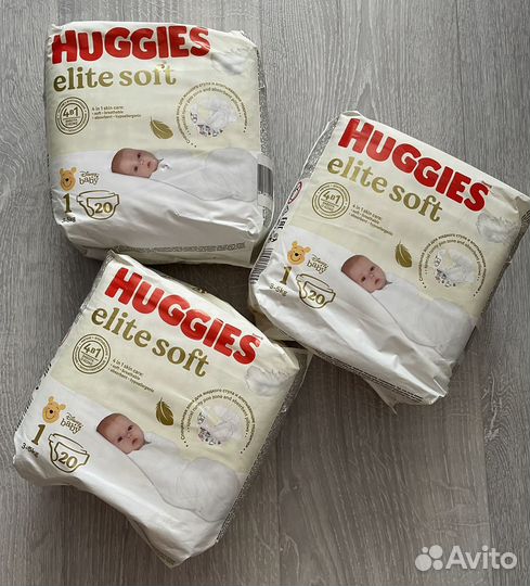 Подгузники huggies elite soft 1