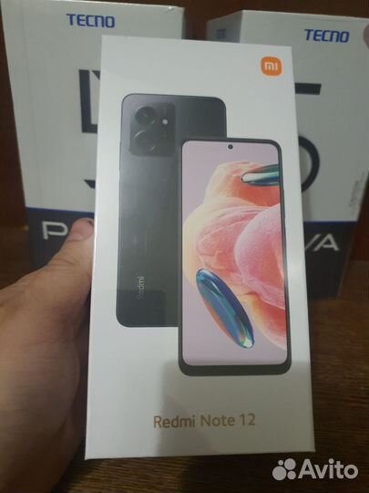 Xiaomi Redmi Note 12 8/256 (без NFC, черный)